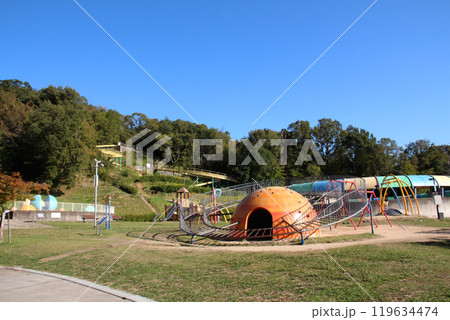 日本へそ公園内の遊具 日本へそ公園内の遊具 119634474
