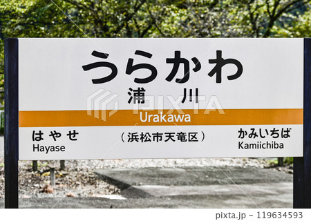駅名標　飯田線「うらかわ」 119634593