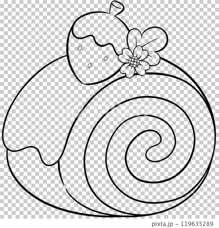 Strawberry Bakery Lines 119635289