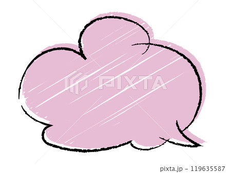 手書きのふきだし 119635587