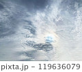 青い玉とその周りの雲 119636079