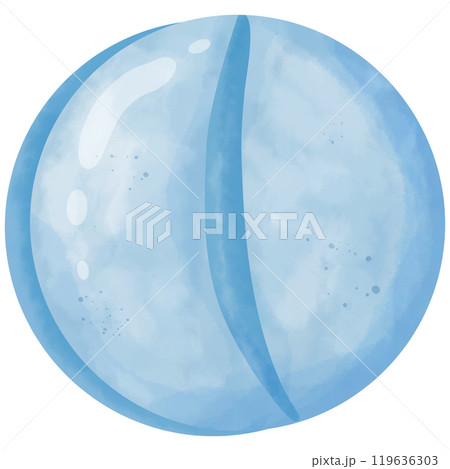 Hand drawn watercolor illustration of herbs for use as a blue medical illustration. Hand drawn watercolor illustration of herbs for use as a blue medical illustration. 119636303