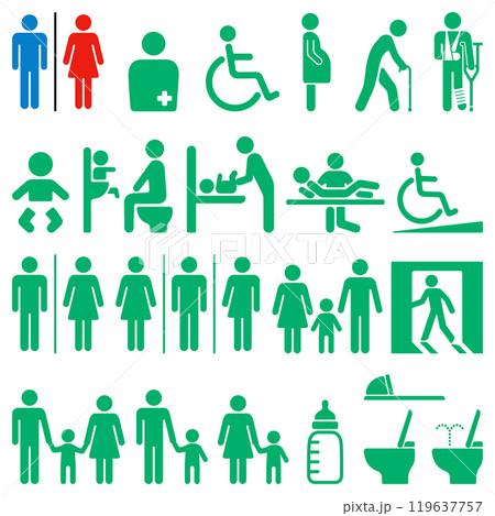 公共施設の標識セット 公共施設の標識セット 119637757