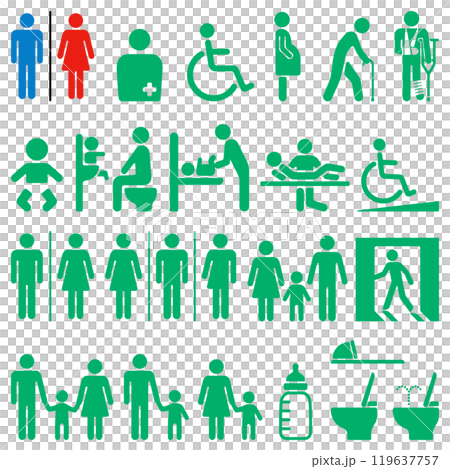 公共施設の標識セット 公共施設の標識セット 119637757