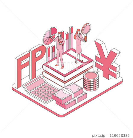 ファイナンシャルプランナーの男女 119638383