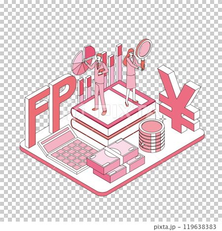 ファイナンシャルプランナーの男女 119638383