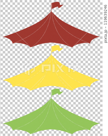 Colorful tent illustration 119639246