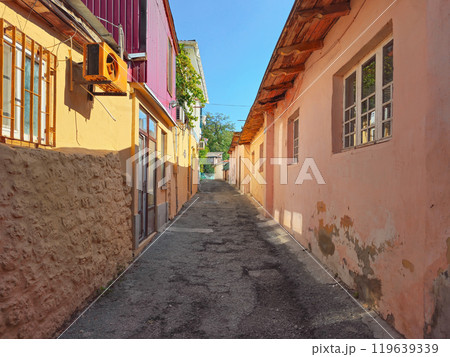 Gurzuf, the old street of the city. Gurzuf, the old street of the city. 119639339