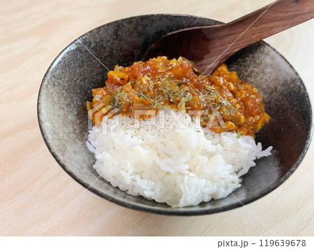 キーマカレー 挽き割り納豆入り キーマカレー 挽き割り納豆入り 119639678