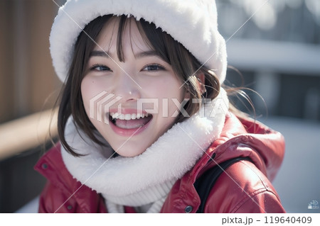 微笑む若い女性 119640409