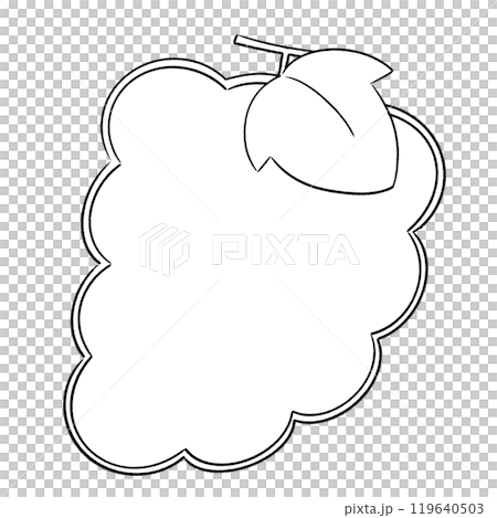 黑白簡約葡萄框 黑白簡約葡萄框 119640503