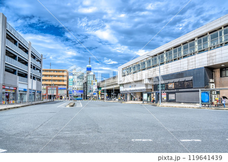 神奈川県横浜市の都市風景　新羽駅 119641439