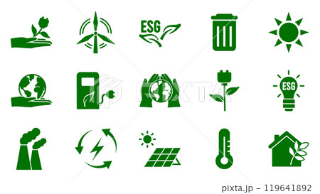 Icon collection with zero emissions esg symbol concept. greenhouse gas carbon credit design set. protect ecological green vector glyph. carbon net zero neutral natural. carbon footprint art pictogram Icon collection with zero emissions esg symbol concept. greenhouse gas carbon credit design set. protect ecological green vector glyph. carbon net zero neutral natural. carbon footprint art pictogram 119641892