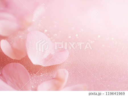 ピンクの花びらの背景 119641969