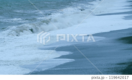 An Amazing Shot Of Rough Sea Waves Crashing On The Sea Coastline. Adjara, Georgia. Static. An Amazing Shot Of Rough Sea Waves Crashing On The Sea Coastline. Adjara, Georgia. Static. 119642017