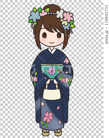 着物を着た女性2 119642731