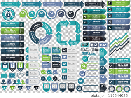 Set of business infographics 119644026