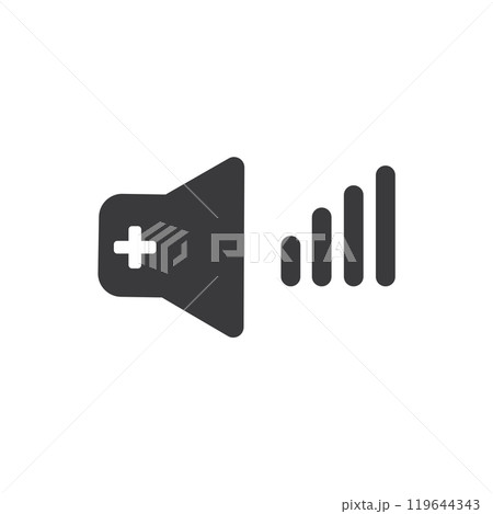 Loudspeaker icon design 119644343