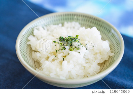 ご飯にのせたワサビふりかけ 119645069