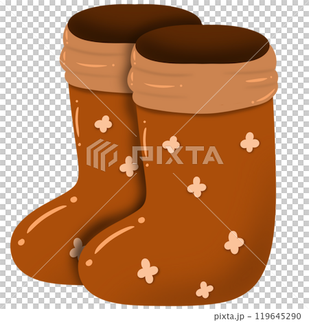 Brown boots in autumn 119645290