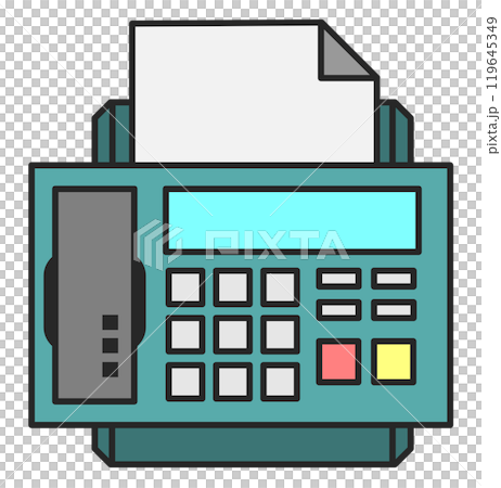 用於發送簡訊和發送傳真的電話的插圖 119645349