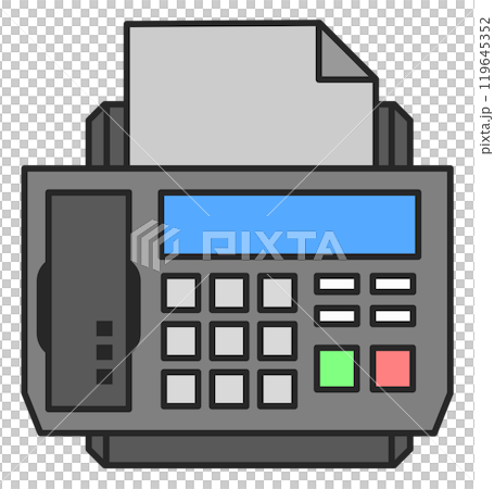 Illustration of a telephone that sends text and faxes Illustration of a telephone that sends text and faxes 119645352