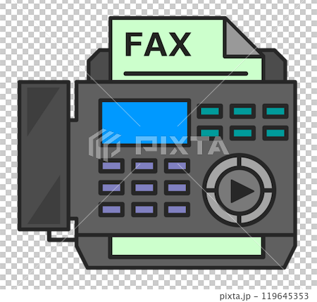 用於發送簡訊和發送傳真的電話的插圖 119645353