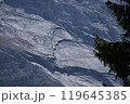 Large slabs of rock in the Dolomites 119645385