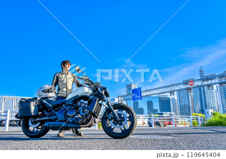 大型アメリカンバイクで横浜みなとみらいツーリング 大型アメリカンバイクで横浜みなとみらいツーリング 119645404