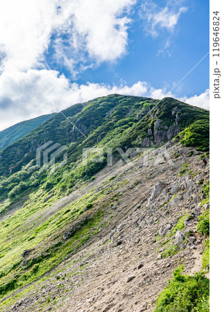 三俣蓮華岳 北アルプスの黒部五郎岳の登山 三俣蓮華岳 北アルプスの黒部五郎岳の登山 119646824