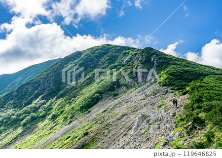 三俣蓮華岳 北アルプスの黒部五郎岳の登山 三俣蓮華岳 北アルプスの黒部五郎岳の登山 119646825
