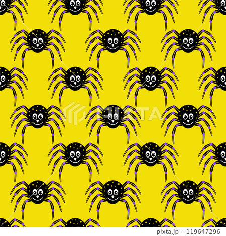 Seamless pattern with fun spider Seamless pattern with fun spider 119647296