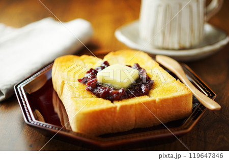 小倉トースト(あんバタートースト) 119647846