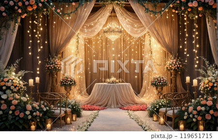 豪華な結構式場 119651715