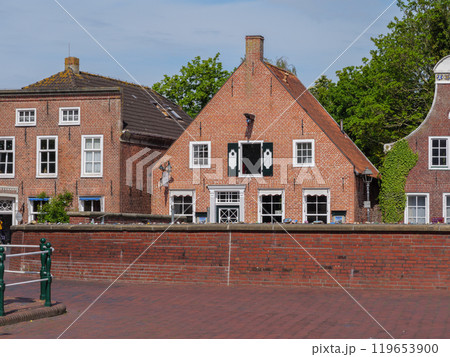 Greetsiel at the north sea coast in germany 119653900