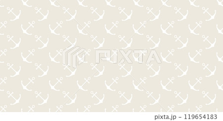 Nautical seamless pattern with ship wheels and anchors 119654183