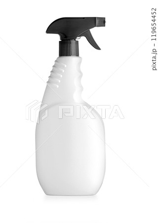 White leaning spray bottle White leaning spray bottle 119654452