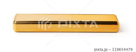 Isolatedf gold bar Isolatedf gold bar 119654479
