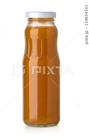 glass bottle with juice 119654501