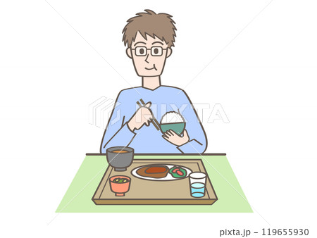 食事中の人 119655930