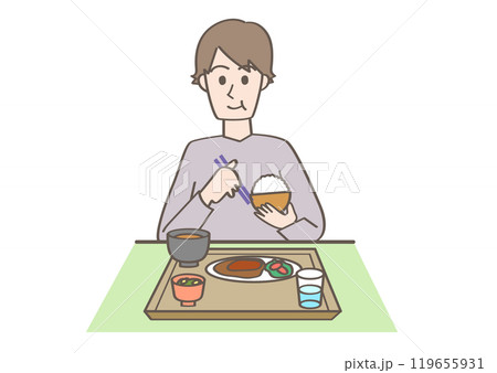 食事中の人 119655931