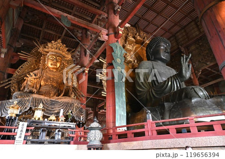 奈良東大寺大仏殿・奈良の大仏 119656394