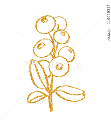 Hand painted gold tea set with herbs Hand painted gold tea set with herbs 119656517