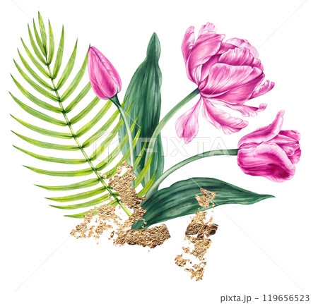 Floral collection hand drawn watercolor illustrations Floral collection hand drawn watercolor illustrations 119656523