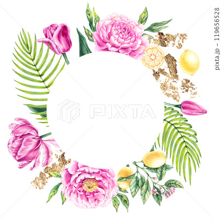 Floral collection hand drawn watercolor illustrations Floral collection hand drawn watercolor illustrations 119656528