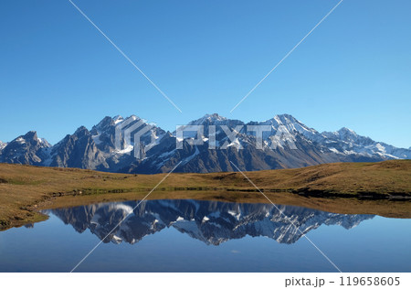 Lake in Mountains 119658605