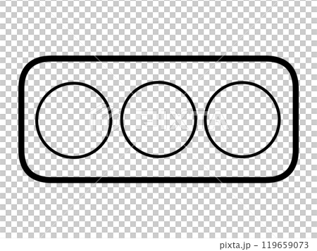 信号機(線画のみ) 信号機(線画のみ) 119659073