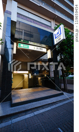 都営地下鉄新宿線の本八幡駅A3番出入口 都営地下鉄新宿線の本八幡駅A3番出入口 119659454