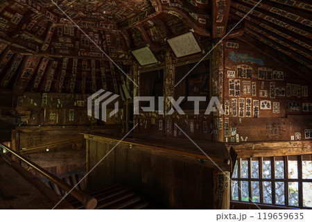 会津若松 さざえ堂頂上部 119659635