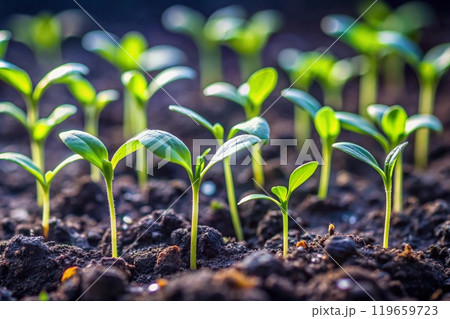 Tiny Sprouts: Celebrating the Beauty of Seedlings 119659723